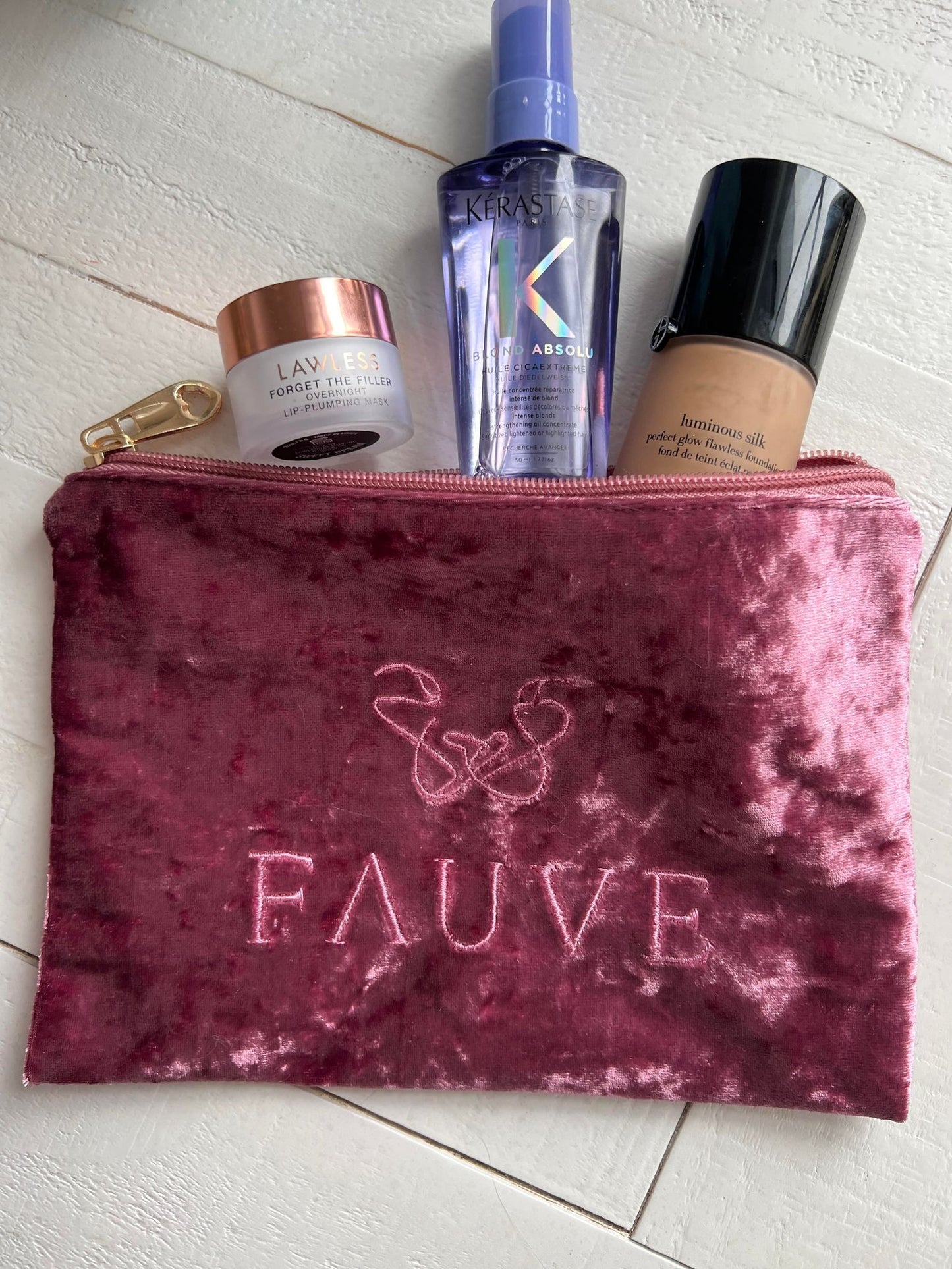 Pochettes en velours
