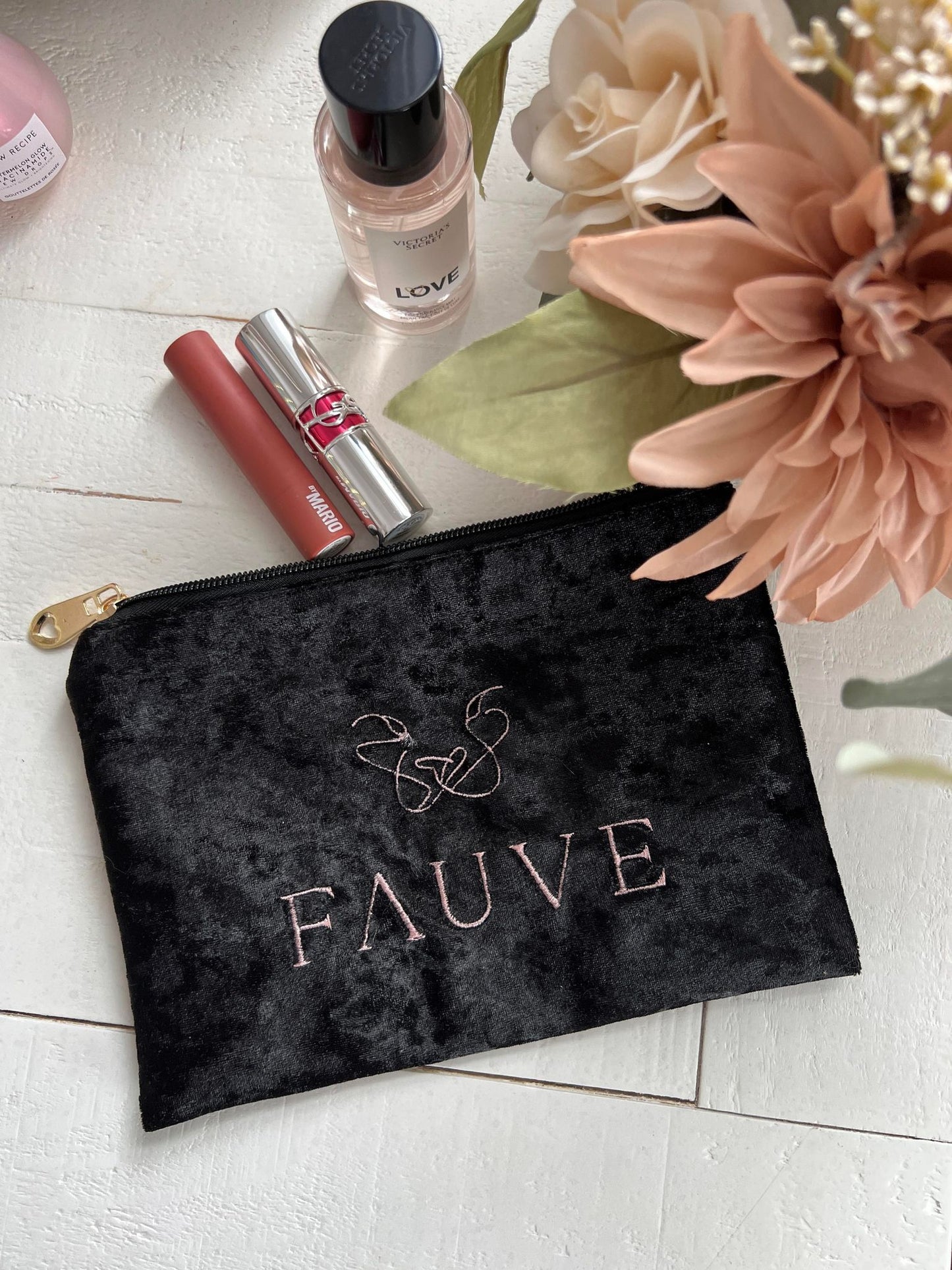 Pochettes en velours