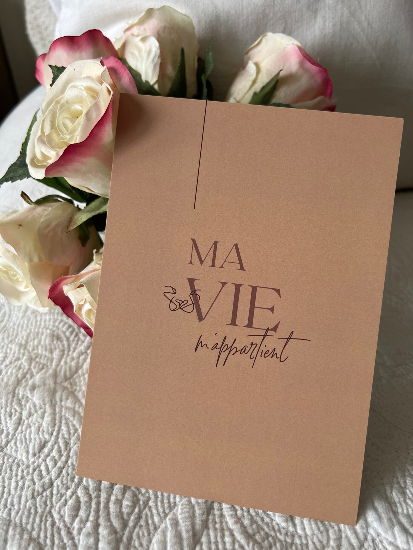 Carnet ''Ma vie m'appartient'' 5x7