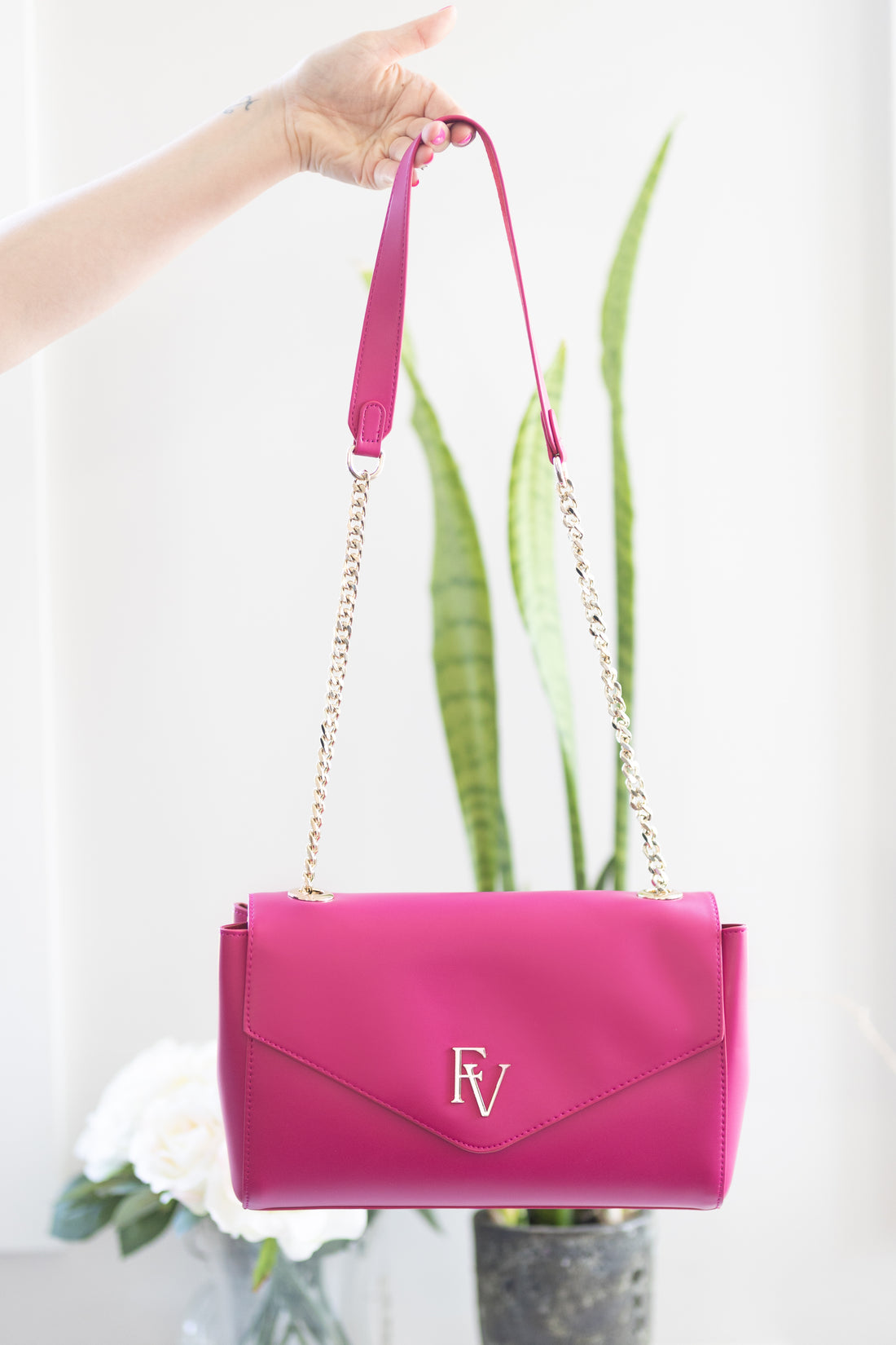 Sac à bandoulière, Collection Livianna,  Rouge et Rose