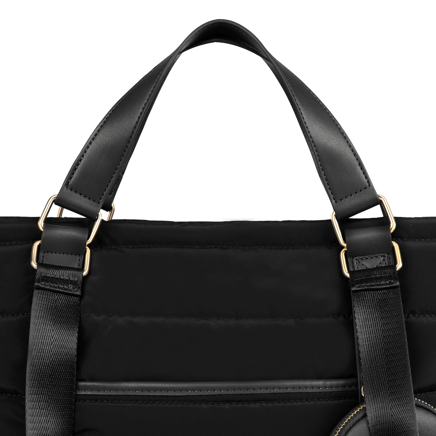 Sac tote matelassé noir