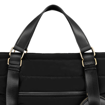 Sac tote matelassé noir