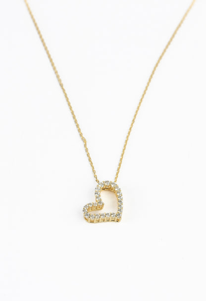 Collier Coeur Scintillant