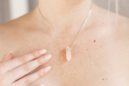 Collier de protection quartz et mauvais oeil