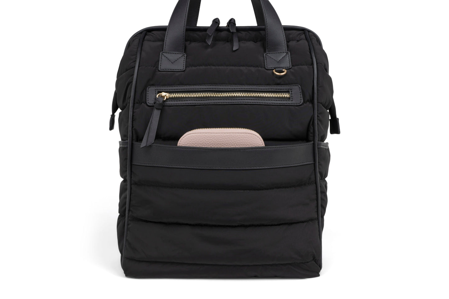 Sac à dos matelassé noir