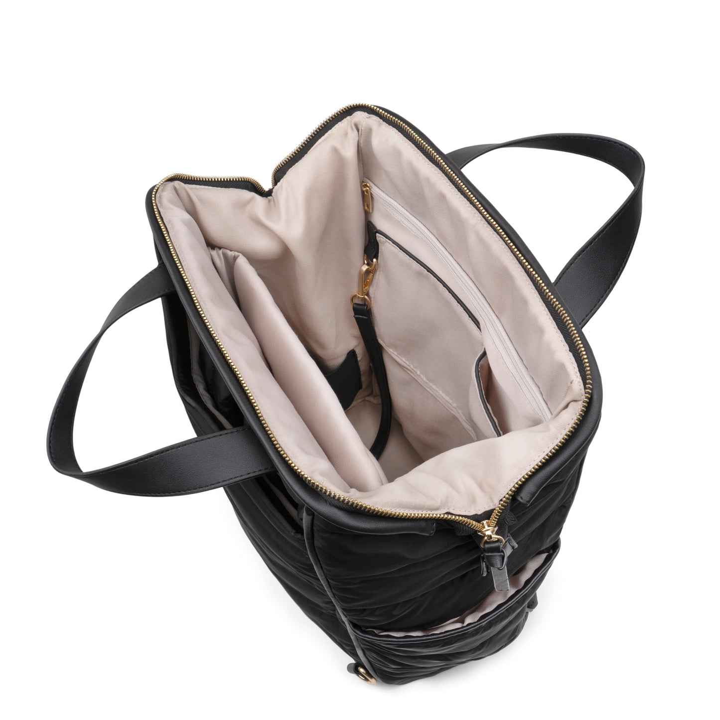Sac à dos matelassé noir