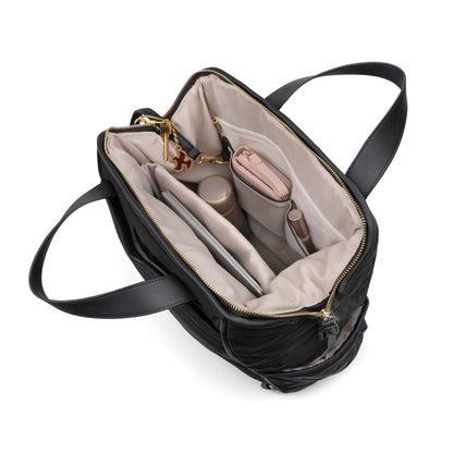 Sac à dos matelassé noir