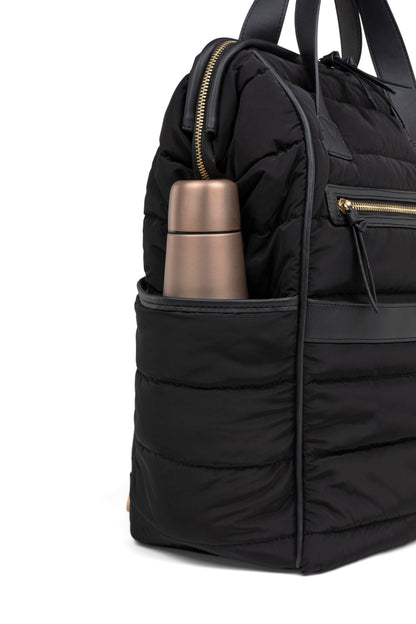 Sac à dos matelassé noir