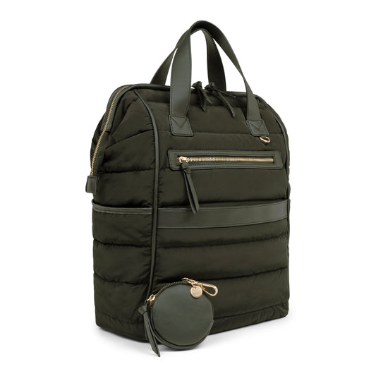 Sac à dos matelassé khaki